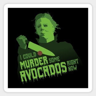 MICHAEL MYERS: HANGRY FOR AVOCADOS // Halloween Sticker